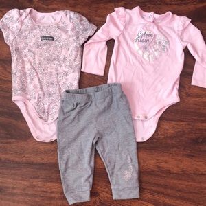 Baby Girl 6-9month Calvin Klein set